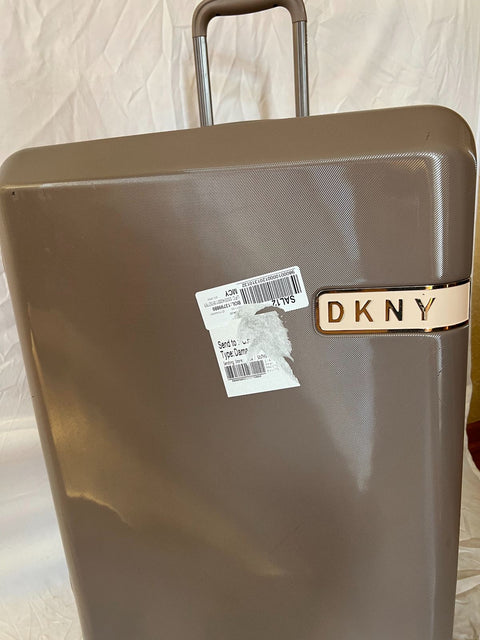 $495 DKNY Rapture 28" HardCase Spinner Suitcase Luggage Large Check In Gray