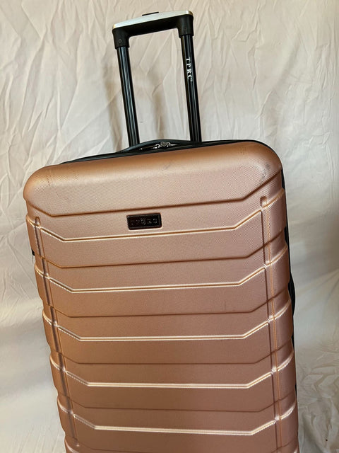 Travelers Club Madison Expandable Spinner Luggage Pink 24" Medium Suitcase