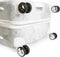 New BEBE Women's Lilah Suitcase Spinner Wheels Silver Marble Luggage 29"