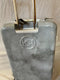 New BEBE Women's Lilah Suitcase Spinner Wheels Silver Marble Luggage 29"