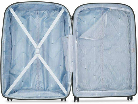 $560 New DELSEY Paris Clavel Hard Expandable Luggage Spinner Wheels Blue 29"