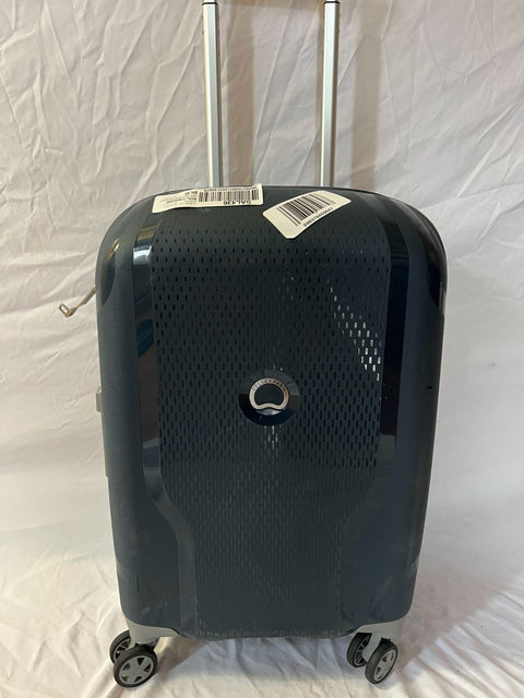 $560 New DELSEY Paris Clavel Hard Expandable Luggage Spinner Wheels Blue 29"