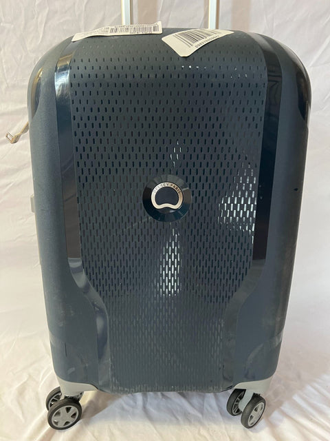 $560 New DELSEY Paris Clavel Hard Expandable Luggage Spinner Wheels Blue 29"