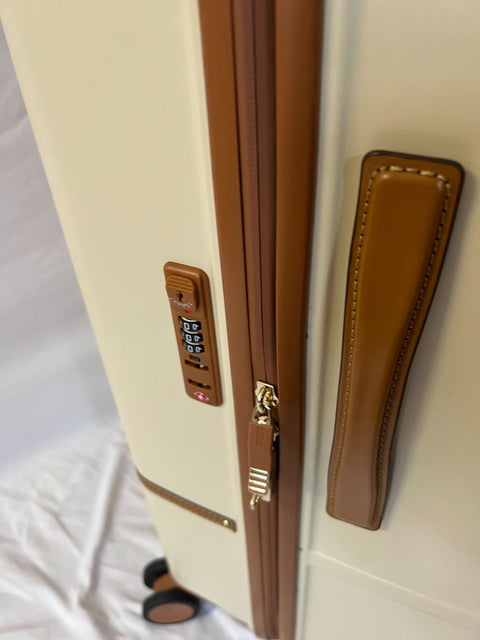 New Brics Bellagio 2.0 Spinner Trunk 32" Large Suitcase Hardside Luggage Cream