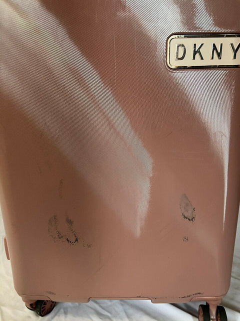 DKNY Rapture 25" Hard Spinner Suitcase Luggage Medium Check In Rose