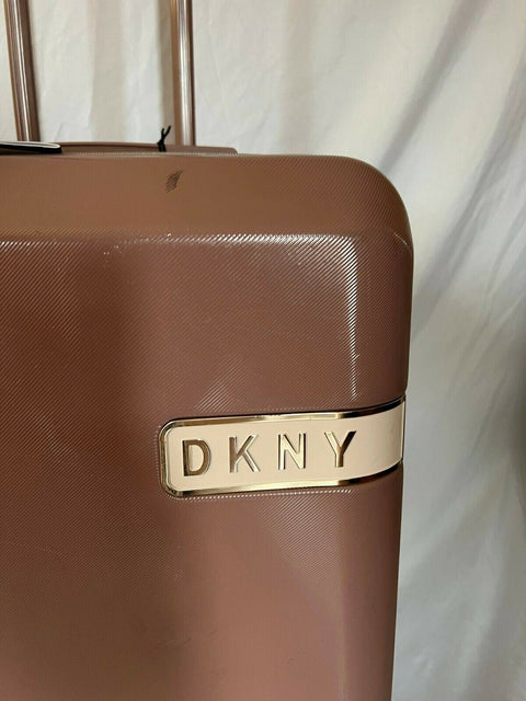 DKNY Rapture 25" Hard Spinner Suitcase Luggage Medium Check In Rose