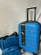 Travelers Club  Austin Spinner Luggage 20" Carry On 3 Piece Set Blue