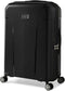 Ted Baker Flying Colours Hardside Trolley Luggage (Jet Black, Checked-Medium)