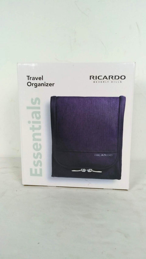 Ricardo Beverly Hills Essentials 2.0 Travel Organizer Kit 10" Purple Soft Case