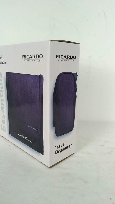 Ricardo Beverly Hills Essentials 2.0 Travel Organizer Kit 10" Purple Soft Case