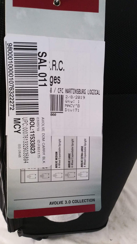 $500 NWT Victorinox Swiss Avolve 3.0 22" Extra Capacity Spinner Carry-On Luggage