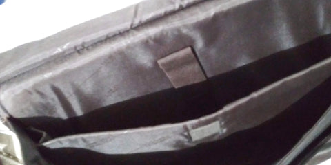 $460 Kenneth Cole Reaction Colombian Genuine Leather Double Gusset Laptop Bag