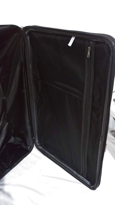 $260 New Rockland 28" Large Luggage Rolling Wheels Suitcase Black Polka Dots