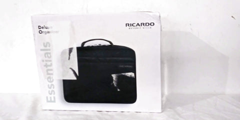 New Ricardo Beverly Hills Essentials 13" Deluxe Organizer Kit Travel Bag Gray