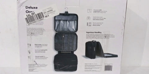 New Ricardo Beverly Hills Essentials 13" Deluxe Organizer Kit Travel Bag Gray