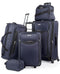 $200 NEW TAG Springfield III Blue 5 Piece Luggage Set Expandable Suitcase Blue - evorr.com