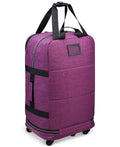 $160 Biaggi ZipSak 27" Microfold Spinner Suitcase Purple - evorr.com