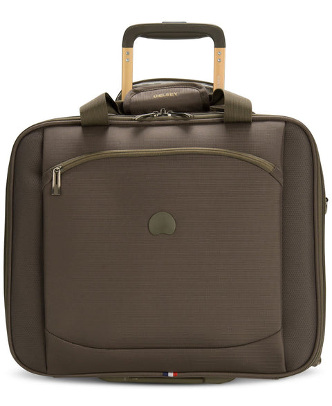$200 Delsey Hyperlite 2.0 14" Trolley Rolling Carry On Luggage Olive Green - evorr.com