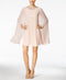 $178 New Vince Camuto Women's Embellished Flyaway Cape Blush Pink Dress Size 6 - evorr.com