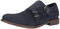 New Kenneth Cole Reaction Men's Blue Monk-Strap Loafer Suede Shoes Size US 10.5