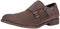 New Kenneth Cole Reaction Men's Beige Monk-Strap Loafer Suede Shoes Size US 9.5