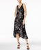 $89 Grace Elements Women's Sleeveless Printed Hi Low Floral Midi Dress Black XS
