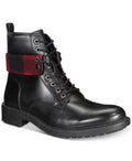 Unlisted by Kenneth Cole Men's Flannel High-Top Lace Leather Boot Black 11.5 US