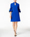 $99 New Julia Jordan Women's Blue Bell Sleeve Sheath  Tunic Dress Keyhole Neck S - evorr.com