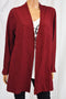 Charter Club Women Red Open Front Ribbed Duster Cardigan X-Large XL