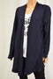 Charter Club Women Blue Open Front Ribbed Duster Cardigan X-Large XL