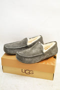 New UGG Men's Ascot Suede Charcoal Moccasin Slip On Boots Size 9 US