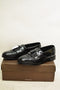 New Florsheim Mens Lexington Kiltie Tassel Loafer Leather Black Dress Shoes 11.5