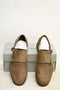New Kenneth Cole Reaction Men's Beige Monk-Strap Loafer Suede Shoes Size US 9 M