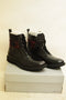 Unlisted by Kenneth Cole Men's Flannel High-Top Lace Leather Boot Black 11.5 US