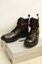 Unlisted by Kenneth Cole Men's Flannel High-Top Lace Leather Boot Black 11.5 US