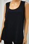 Karen Scott Women Scoop Neck Cotton Black Tank Blouse Top XXL