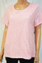 Karen Scott Women's Cotton Pink Lace Blouse Top Petite XL PXL