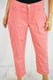 Lee Platinum Women Stretch Pink Cameron Straight Capri Cropped Jeans 10