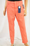 Charter Club Women's Stretch Orange Bristol Skinny Ankle Denim Jeans 16