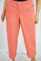 Style&Co Women's Stretch Pink Mid Rise Cuffed Capri Denim Jeans 10
