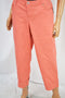 Style&Co Women's Stretch Pink Mid Rise Cuffed Capri Denim Jeans 8