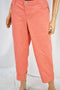 Style&Co Women's Stretch Pink Mid Rise Cuffed Capri Denim Jeans 18