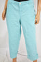 Style&Co Women Blue Mid Rise Curvy Fit Cuffed Capri Denim Jeans 6