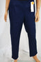 Charter Club Women Stretch Blue Classic Fit Slim-Leg Ankle Pants 10