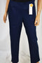 Charter Club Women Stretch Blue Classic Fit Slim-Leg Ankle Pants 10