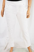 Style&Co Women White Pull-On Mid Rise Skinny Ankle Denim Jeans  S