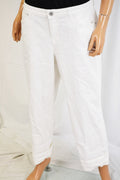 Style&Co Women's White Curvy Fit Capri Cropped Denim Jeans 14