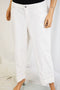 Style&Co Women's White Curvy Fit Capri Cropped Denim Jeans 14