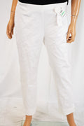 Charter Club Women's White Comfort-Waist Ankle Pants Petite 8P
