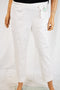 Charter Club Women's White Comfort-Waist Ankle Pants Petite 8P